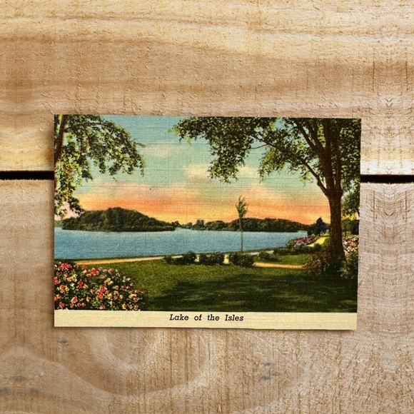 Lake of the Isles Mini Postcard - Picture 1 of 4